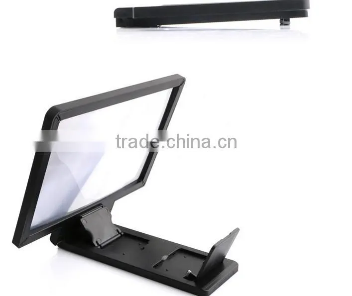 2015 cellphone screen magnifier tv amplifier HD Expander for Smart Phone any model universal with stand folding portable