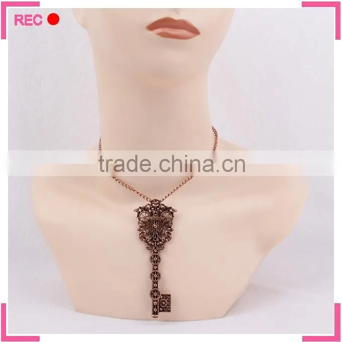 Fashionable new design necklace with key pendant, meaningful pendant necklace
