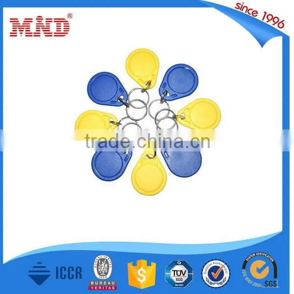 MDK01Cheap stock waterproof ISO14443A RFID key tag/RFID keyfob