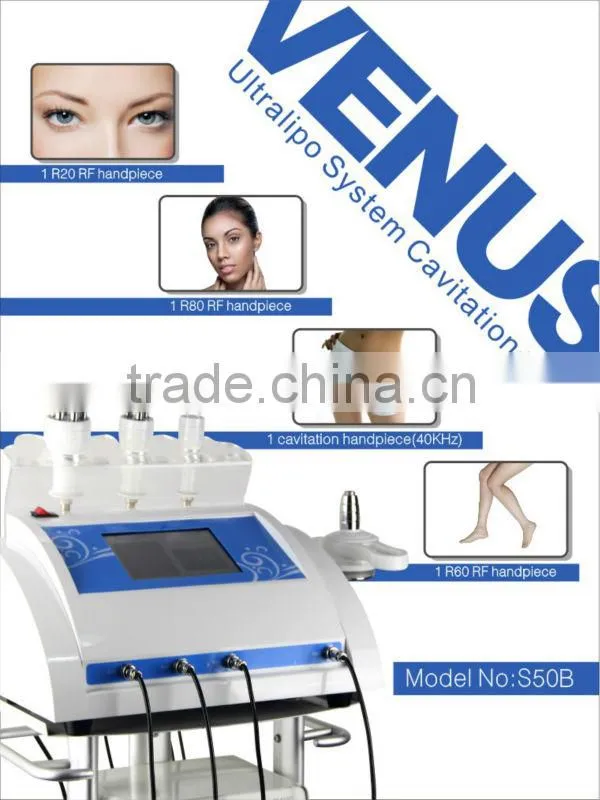 4 Heads portable ultrasonic cavitation+RF (S50B) CE/ISO high frequency curved wood press machine