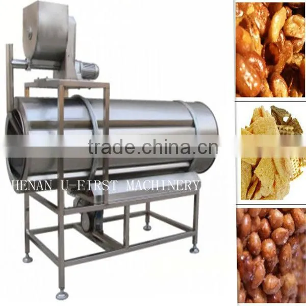 Eight angle snack coating machine