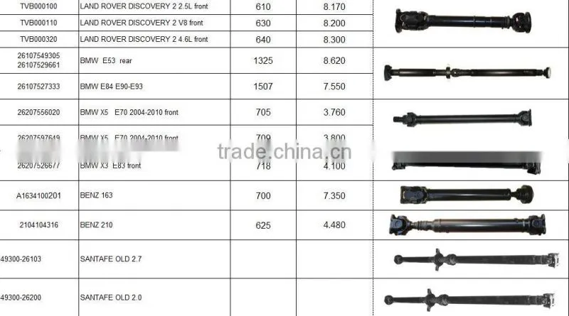 Drive Shaft Support for Toyota