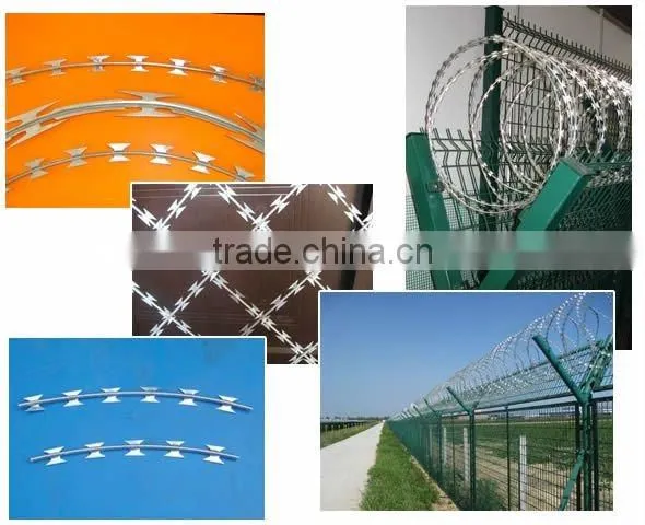 2014Factory low priceBTO-22ISO9001:2000 Double twist Special Designed Diamond Hole Razor Wire Mesh(Joint Venturer)
