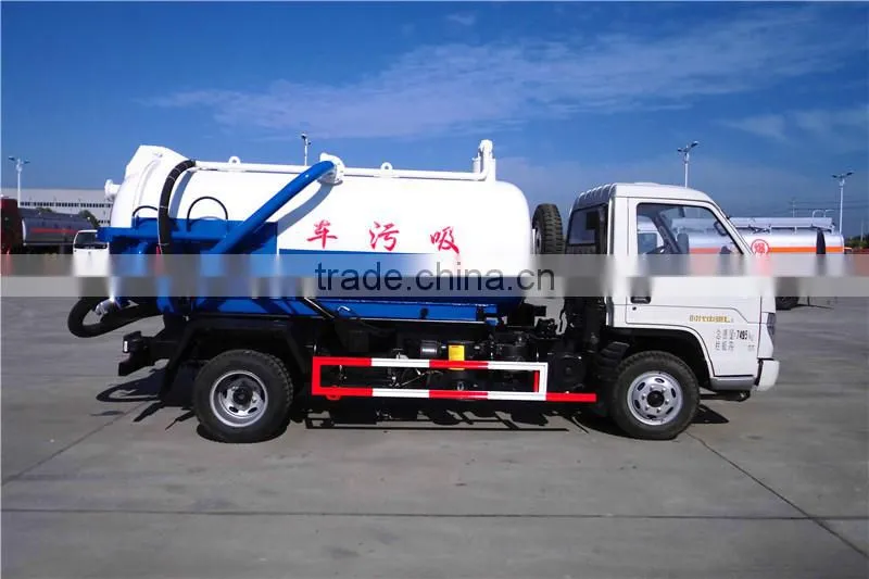 Forland left hand drive 3 cubic meters vacuum suction sewage truck