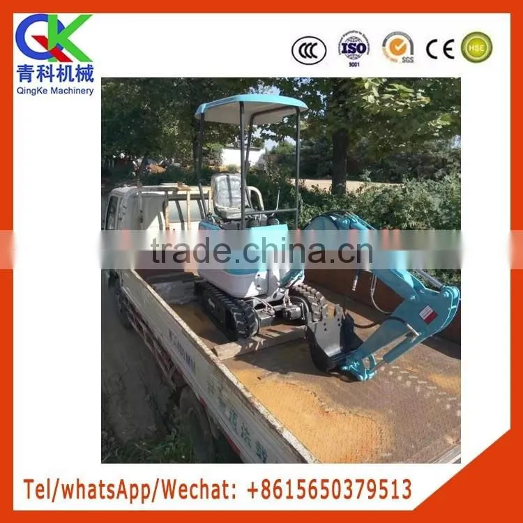 agriculture track trench excavator with various drill head