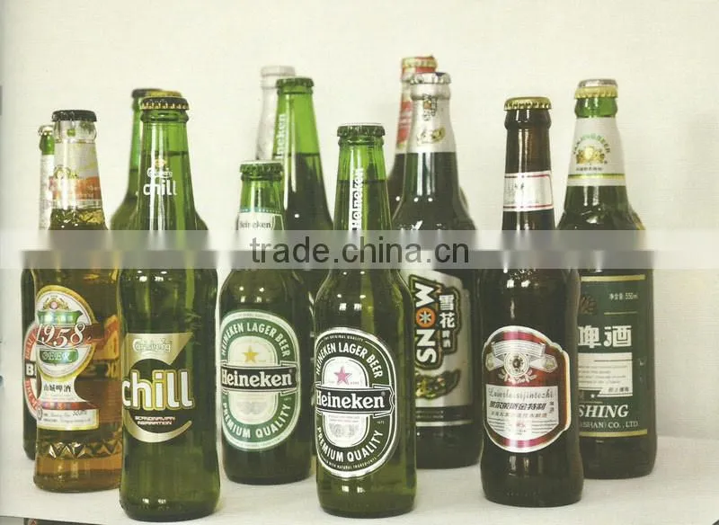 HL2B-10 Full automatic rotary double labeling stations cold gluele bottle labeling machine