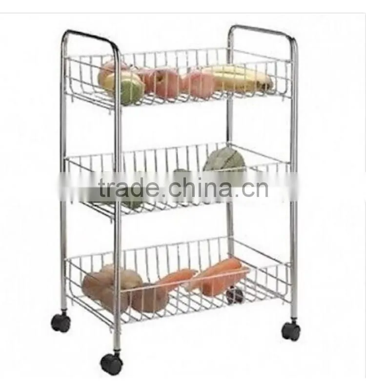 Multifunction 3-Tier Detachable Metal Vegetable Display Stand