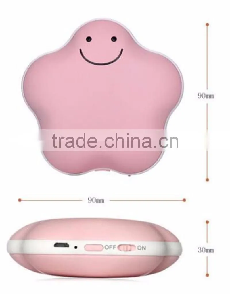 Shenzhen factory direct sales Lucky star charge hand warmer USB charging warm hand Dual purpose hand warmer