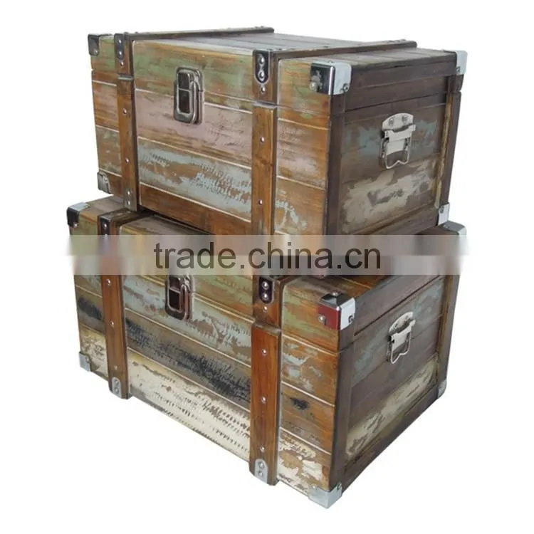 Factory Supply Home Storage Box Customized Design Antique Small Wooden Boxes