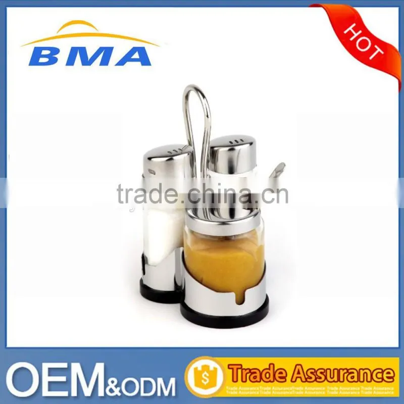 Glass Oil And Vinegar Bottle Cruet Set For Kitchen Use