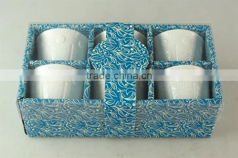 Ceramic cawa cup, cups of Arabic coffee Cawa, 6 PCS set