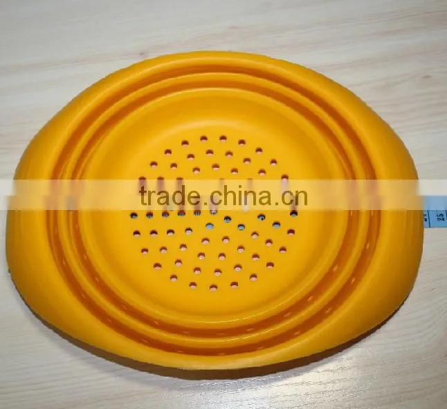 cooking tools silicone strainer /foldable silicone colander