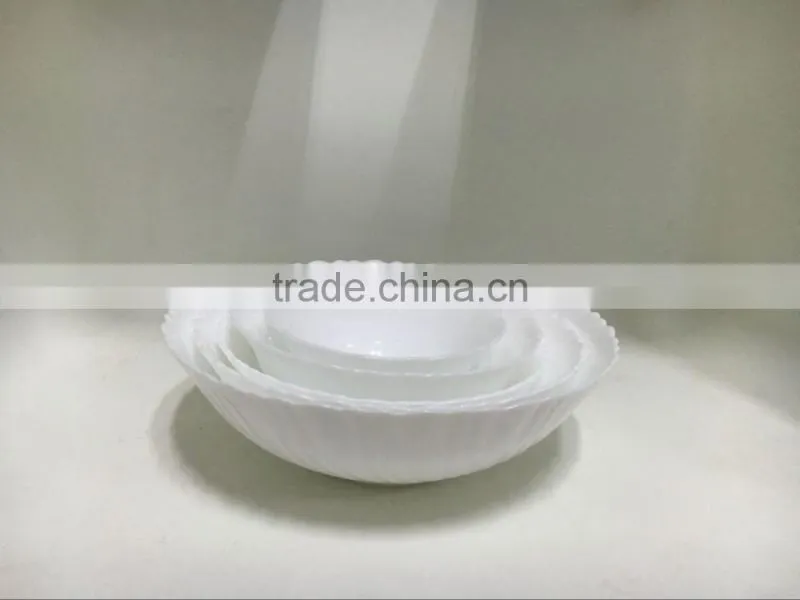 2016 wholesale popular opal tableware white bowl