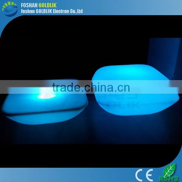 Wholesale Static or changing 16 color Outdoor Furniture LED Lighted One Seat Sofa