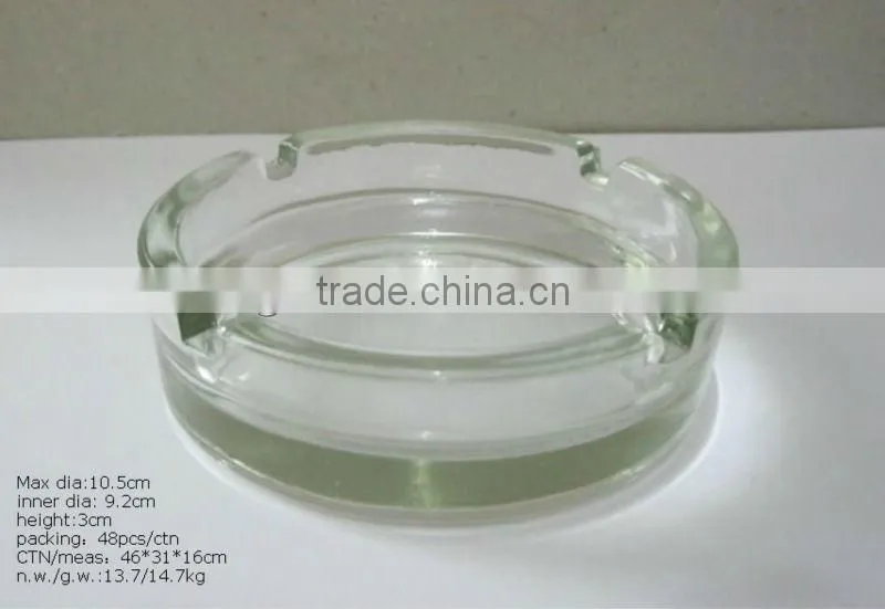 glasss ashtray/simple glass ashtray/transparet glass ashtray