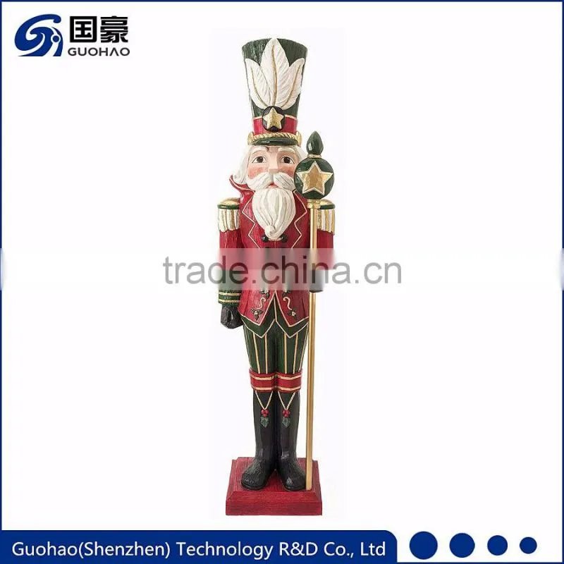 Custom life size fiberglass christmas nutcracker sculpture