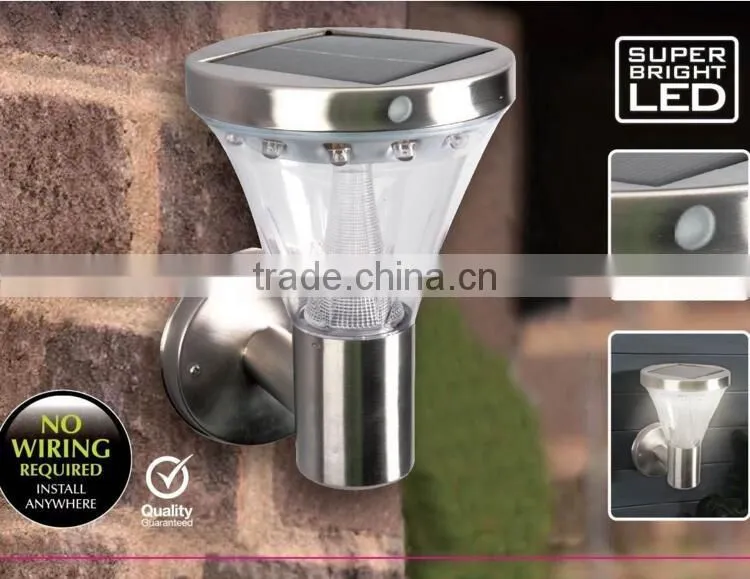solar led street sensor wall gate light outdoor