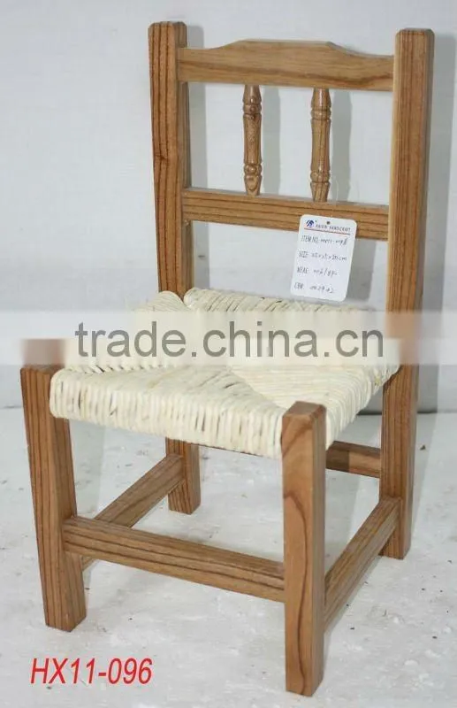 Vintage wooden seat stool for children