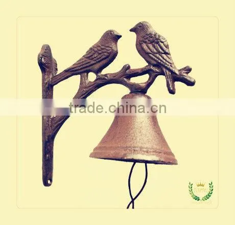 cast iron bird door bell use for garden