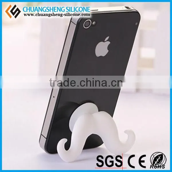 beard shape desktop silicone mobile phone holder