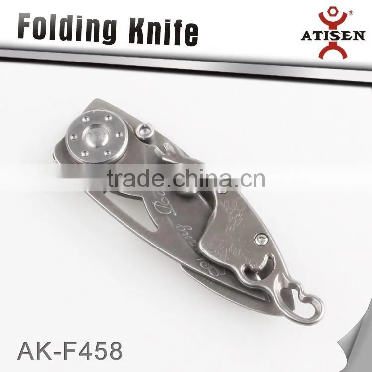 Classical Folding Knife Etching Retro Handle Tactical Hunting Pocket Knife