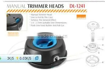 petro trimmer parts nylon brush cutter manual trimmer head