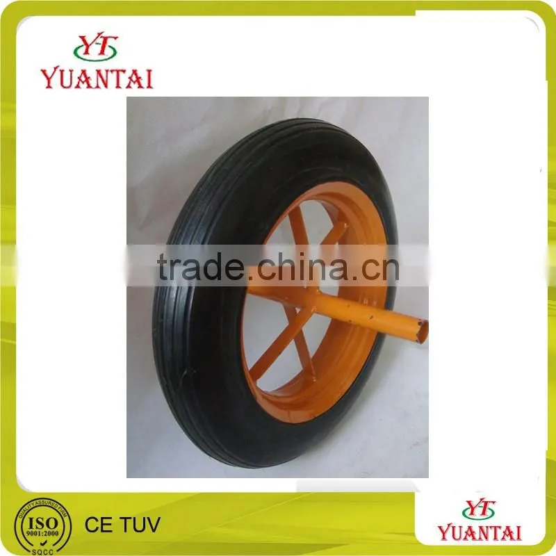 high quality solid rubber diameter 40mm rubber wheel barrow tire 300/350/400/450/650