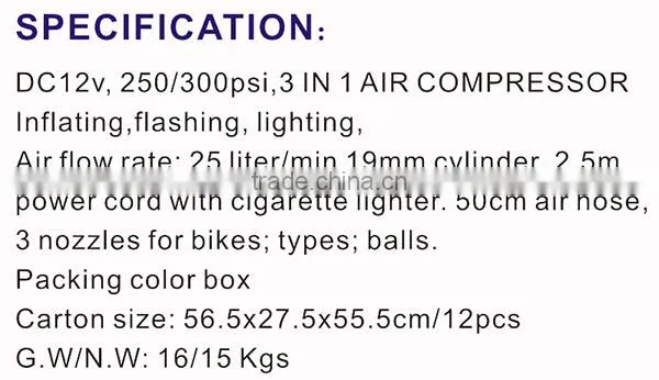 High Quality Car Vacuum Air Compressor SQL-227