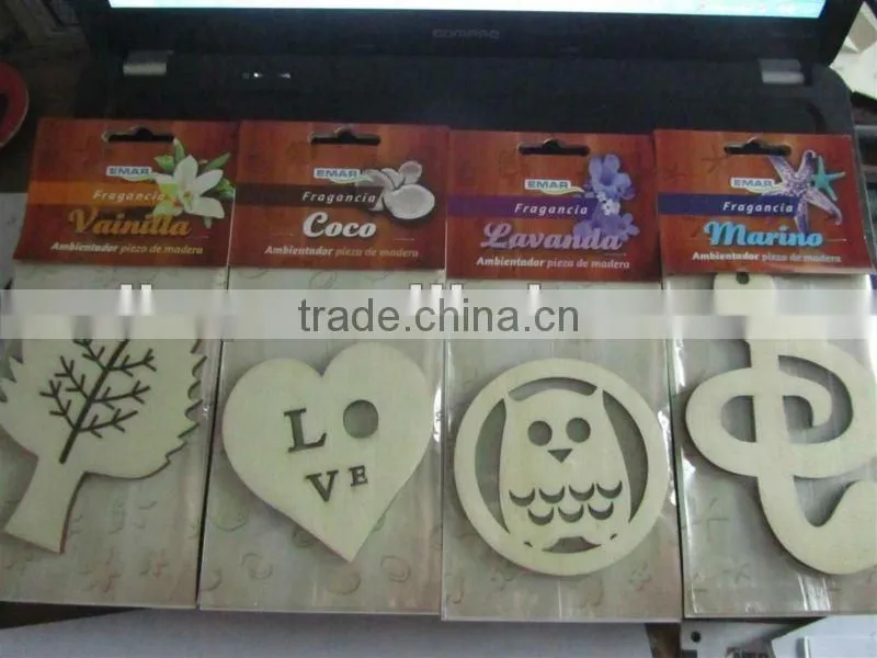 hot new products wooden air freshener music shaped