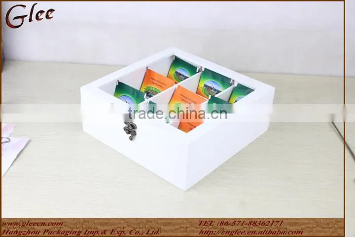 Natural Wood MDF Fancy Tea Chest