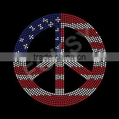 american flag motif stones to decorate clothes - FOKSY