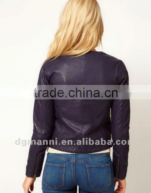 New style women's outdoor waterproof leather jacket