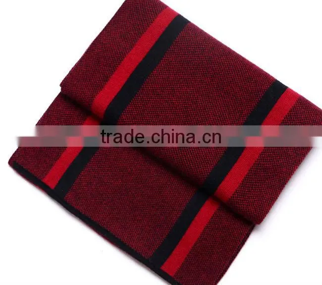 Rib Design Knitted Cashmere Scarf