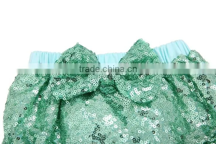 Wholesale baby bloomer sweet panties kids diaper cover bloomer baby sequin shorts