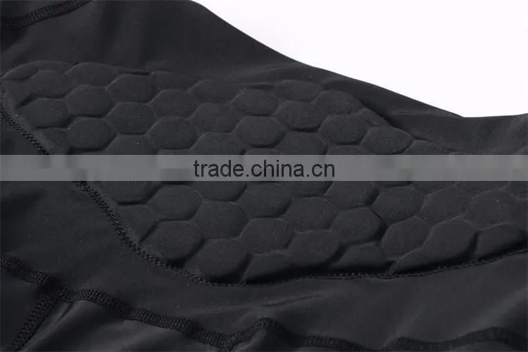 2016 custom made clothing manufacturers men's padding compression shirt design