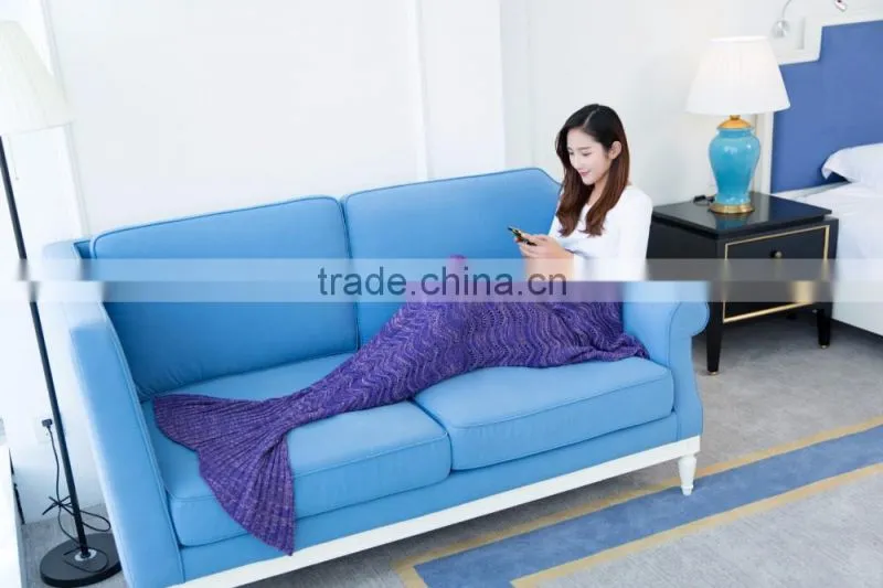 Custom Wholesale Sexy Girls Women Mermaid Tail Blanket