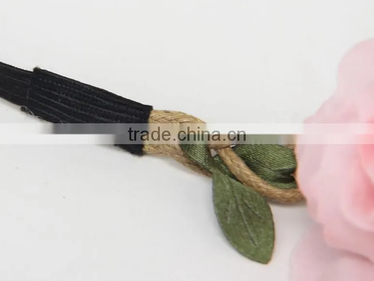 F20074N Wholesale artificial flower garland hair accessory