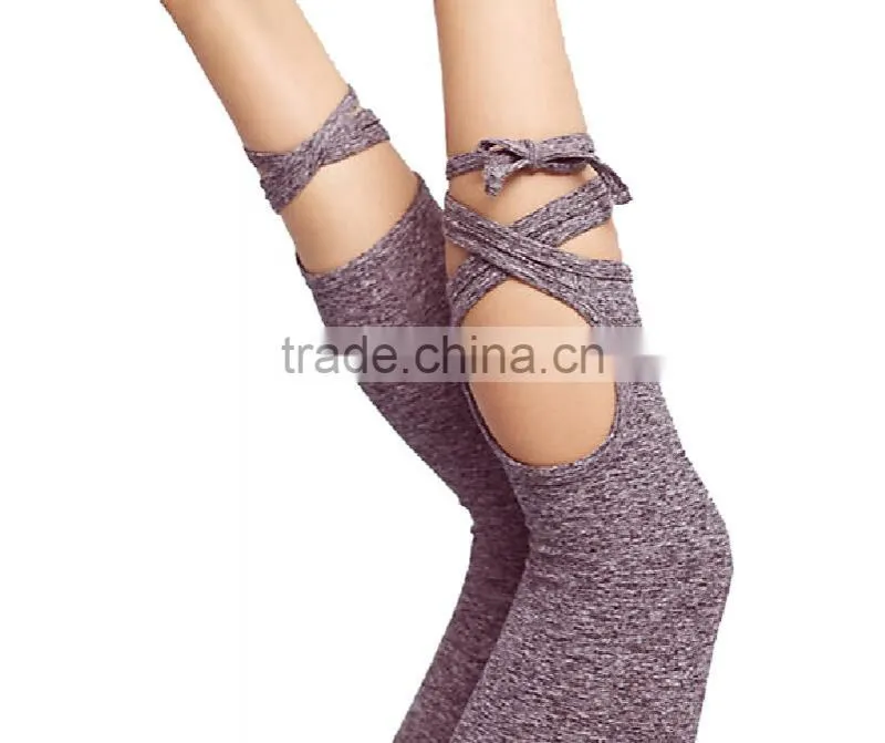 Wholesale Women workout Sports leggings Tie up Strappy Tights Pants Yoga Leggings