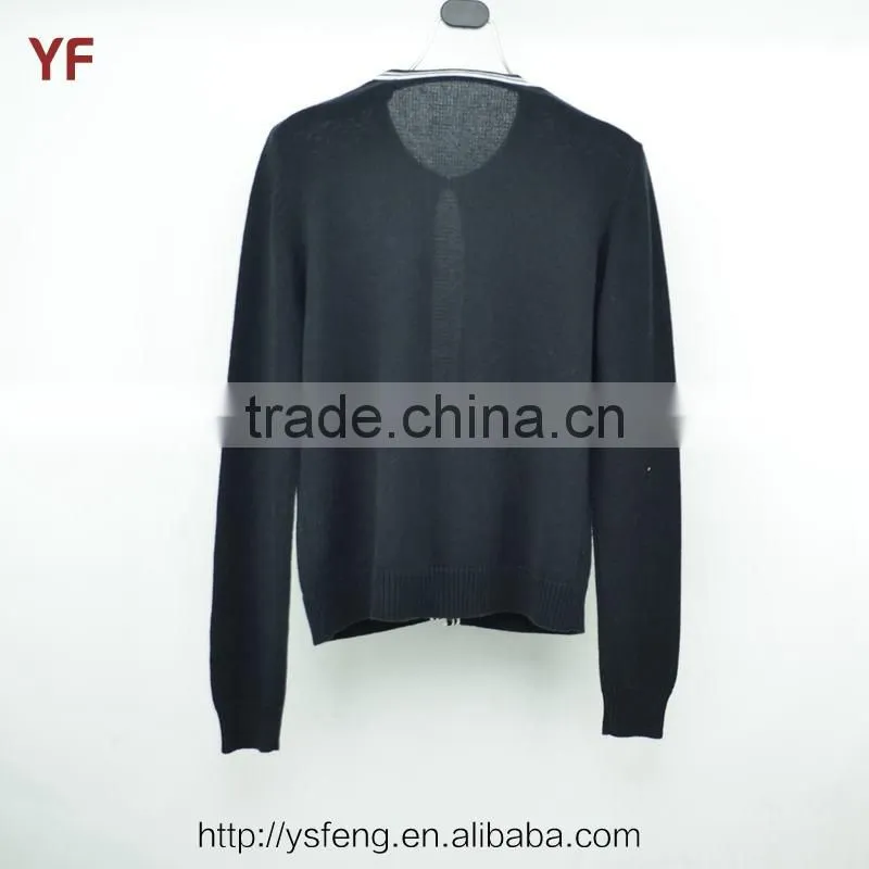 Open Chest Wool Cardigan Sweater Design For Women