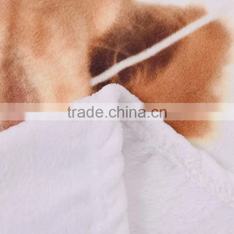 comfortable digital printing throw flannel fleece blanket