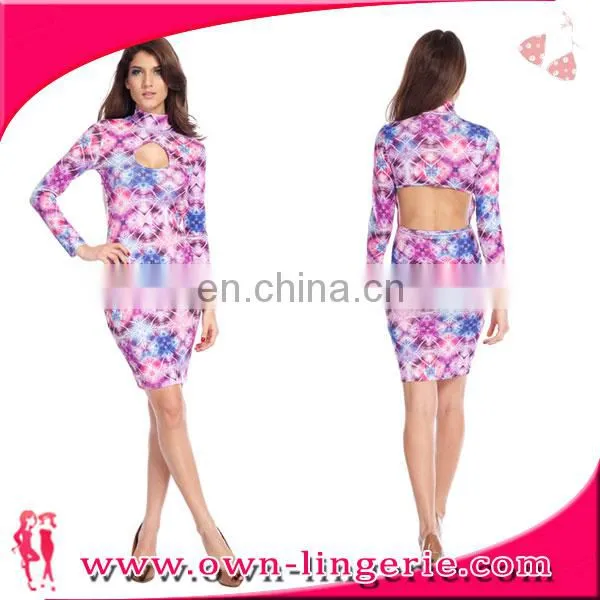Sparshine Sex Photo Off Shoulder Dress Midi Bodycon Dress Floral Print Images Custom Latest Sexy Fashion Dress