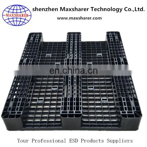 ISO Passed 12 years factory esd plastic pallet esd tray antistatic pallet