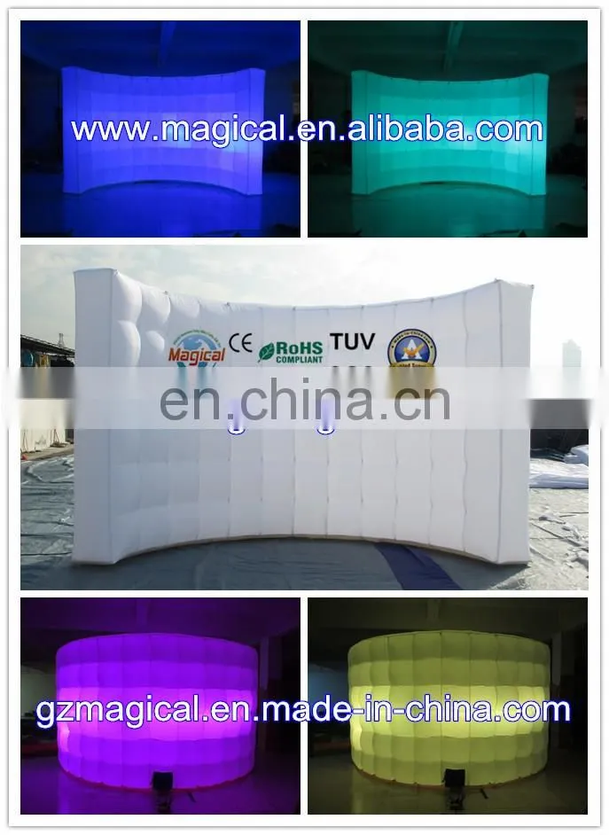 high quality trade show decoration PVC partitions inflatable walls