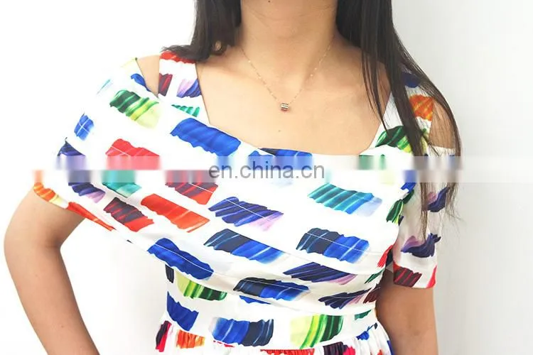2015 summer short sleeved silk skirt cultivate one's morality dress