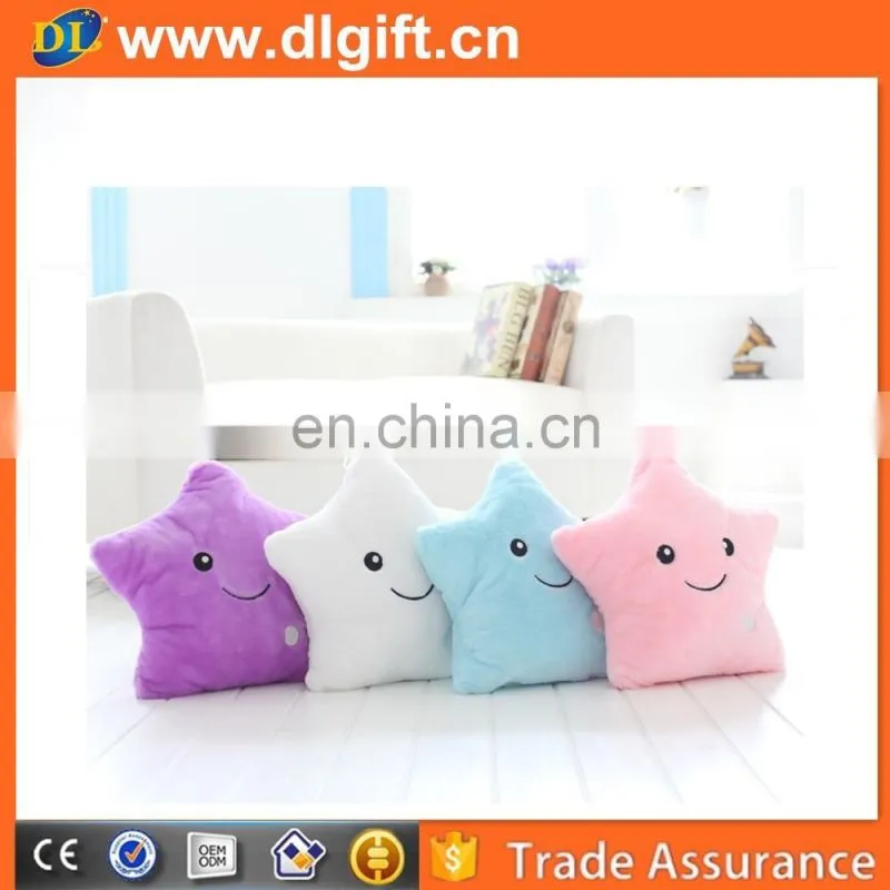 Romantic colorful LED dream light plush pillow