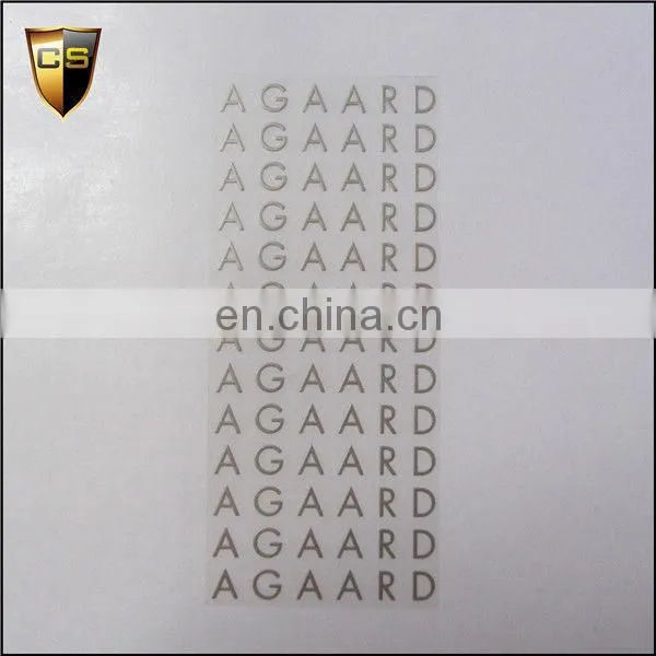logo metal sticker
