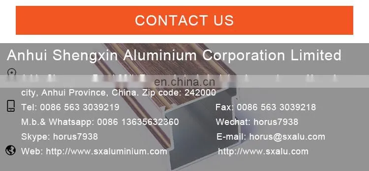Shengxin 2020 new products High Quality aluminum profile for Industrial Extrusion Profile