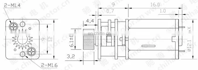 chihai motor CHF-GM12-N20VA micro dc gear electric motor N20 with 298:1 for 3D printing pen