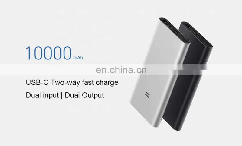 Original Xiaomi Mi Powerbank 3 10000 mAh External Battery 18W Portable Quick Charge Power bank