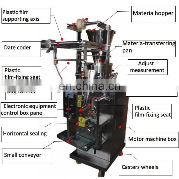 1g 5g 10g Automatic sachet sugar stick packing machine